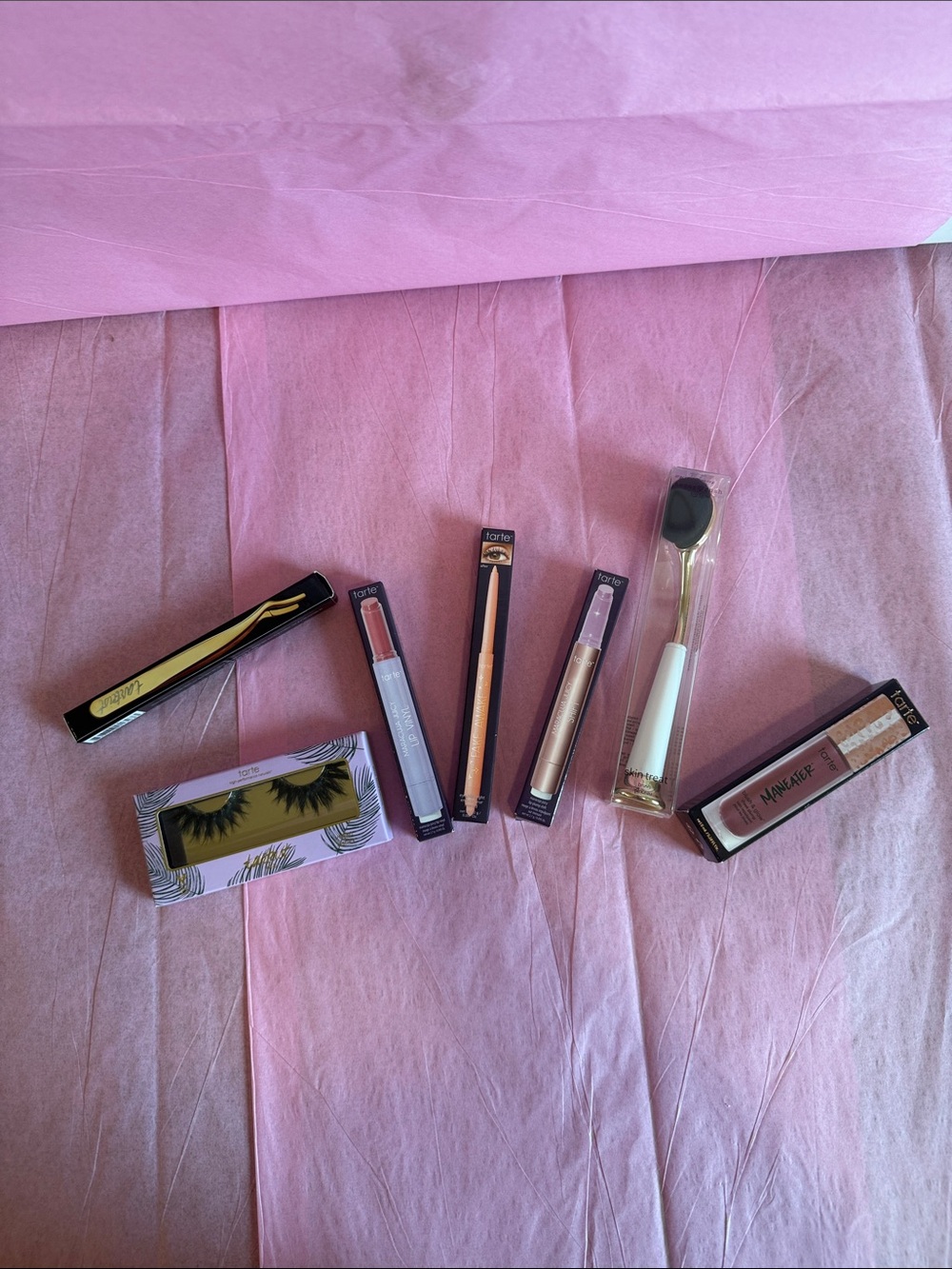 tarte Makeup Set with Pink and Gold Accents
